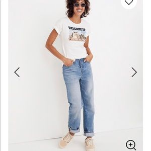 Madewell The Dadjean. Light blue wash. Size 30